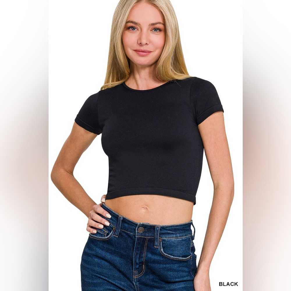 🆕 New Zenana Outfitters SEAMLESS ROUND NECK SHORT SLEEVE T-SHIRTS